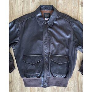 Vintage Avirex U.S. Army Air Forces Type A-2 Leather Bomber Jacket Men's 44